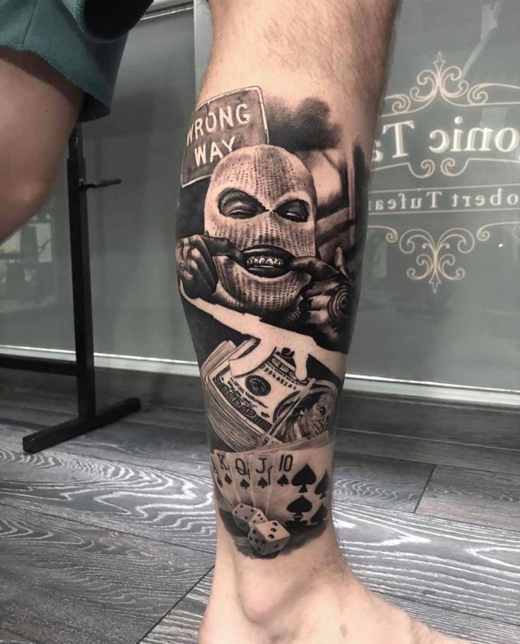 195+ Money Tattoos For Men (2024) Dollar Bill Sign Ink