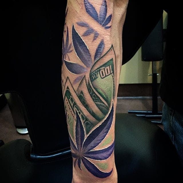 Weed tattoo