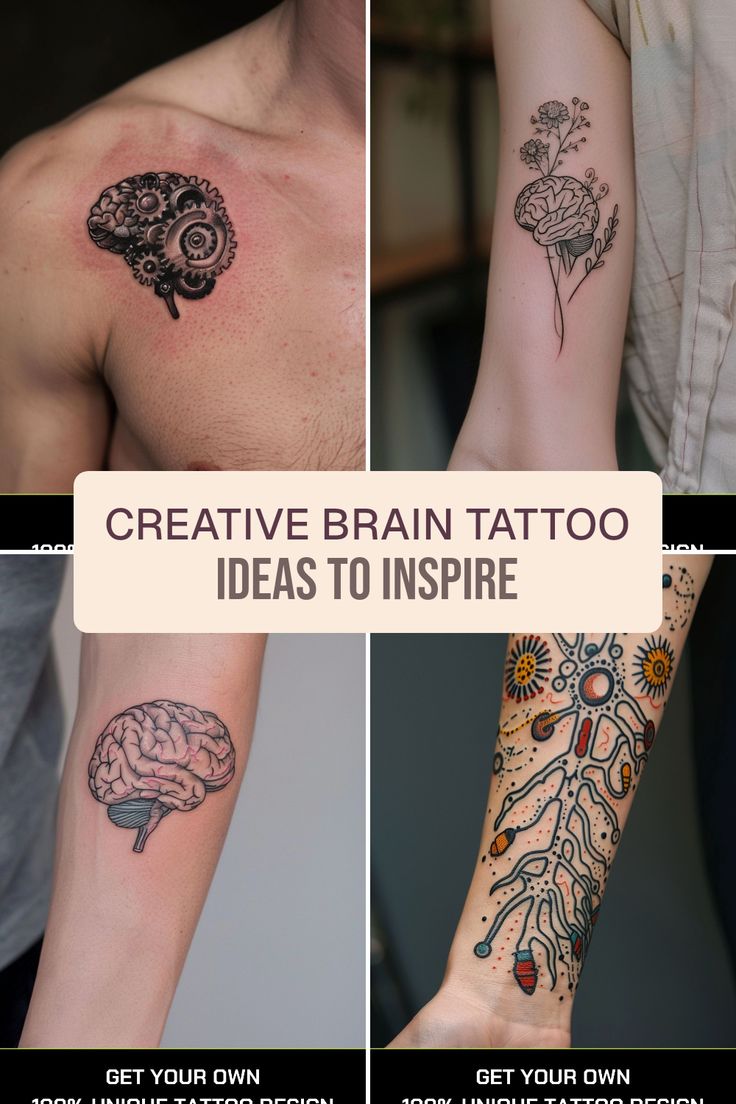 Creative Brain Tattoo Ideas to Inspire