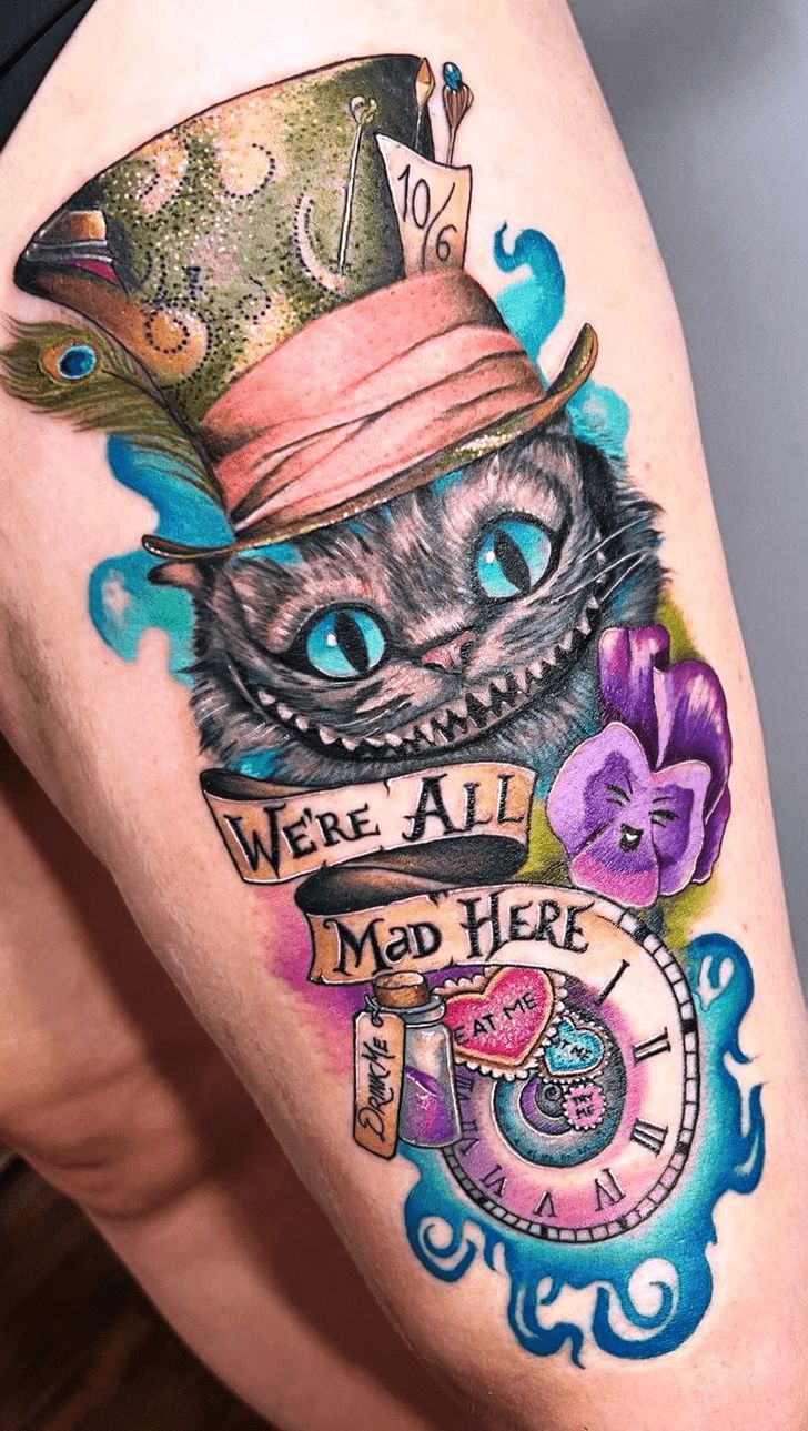 Cheshire Cat Tattoo Design Ideas Images