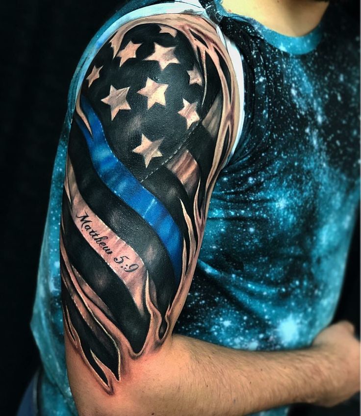 101 Amazing Police Tattoos For 2024!