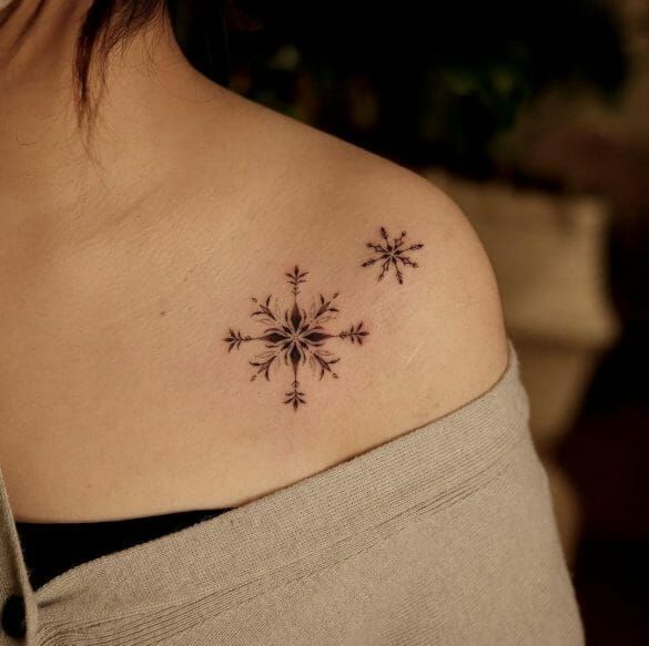 101 Best Snowflake Tattoo Ideas You Have To See To Believe!