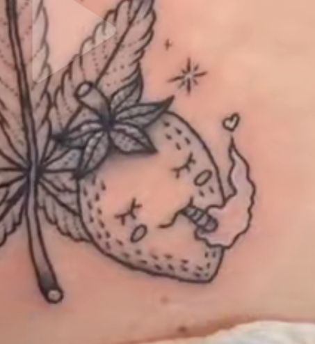 strawberry smoking weed