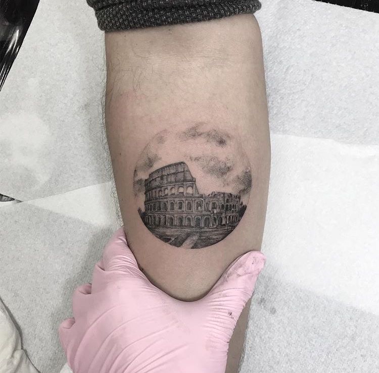Image result for roman colosseum tattoo