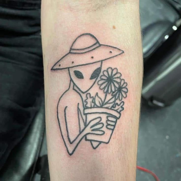 70+ Best Alien Tattoo Ideas: Mystic Ink Designs For 2024