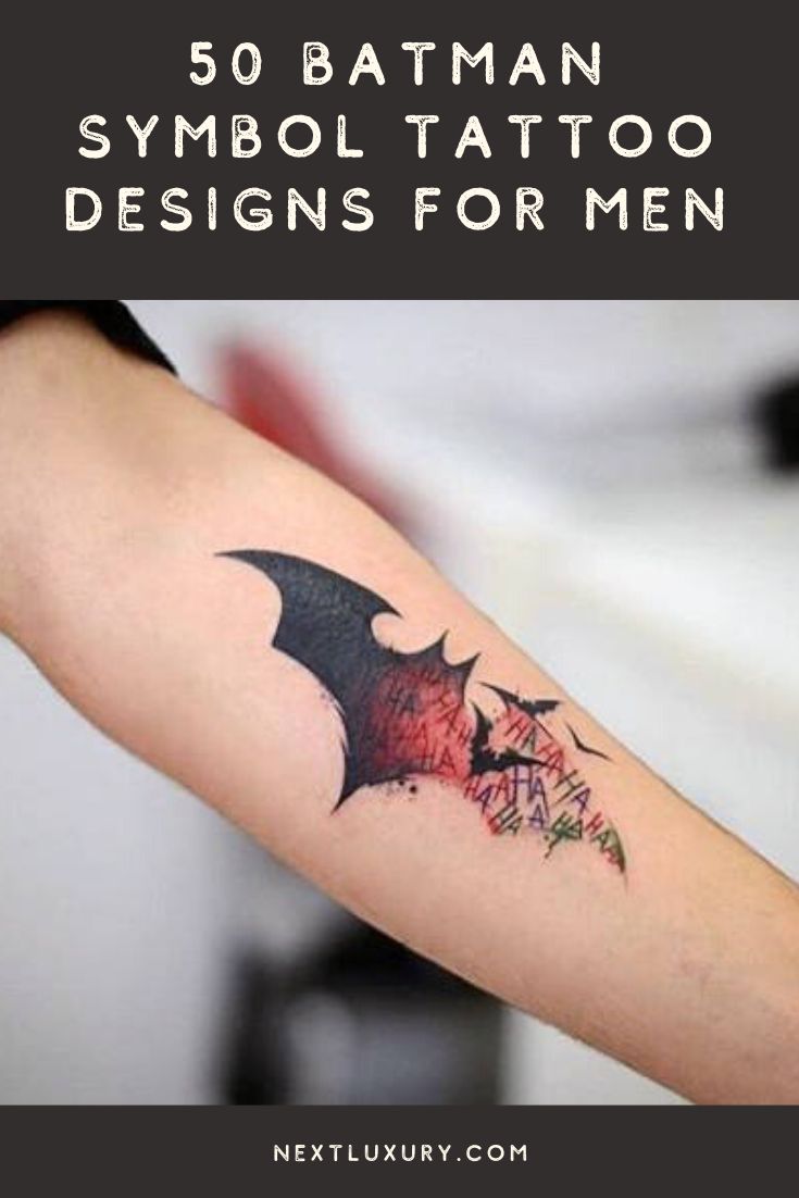 50 Batman Symbol Tattoo Designs For Men - Superhero Ink Ideas