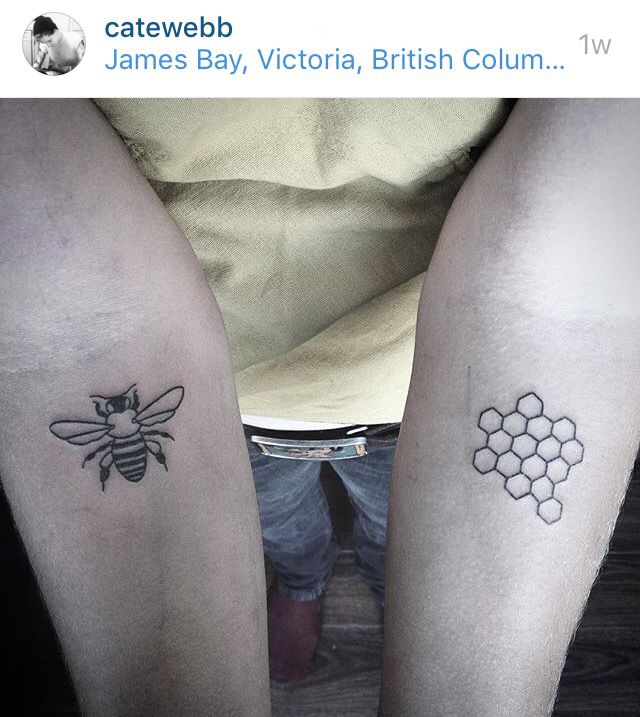 Honeybee and honeycomb