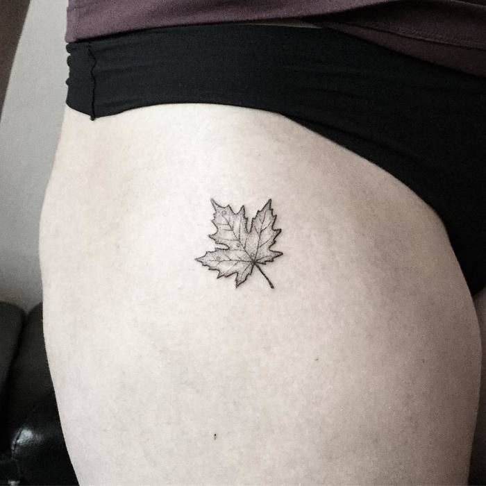 Pin by Ali Mohr on Body art ideas | Maple leaf tattoos, Maple leaf tattoo, Maple tree tattoos