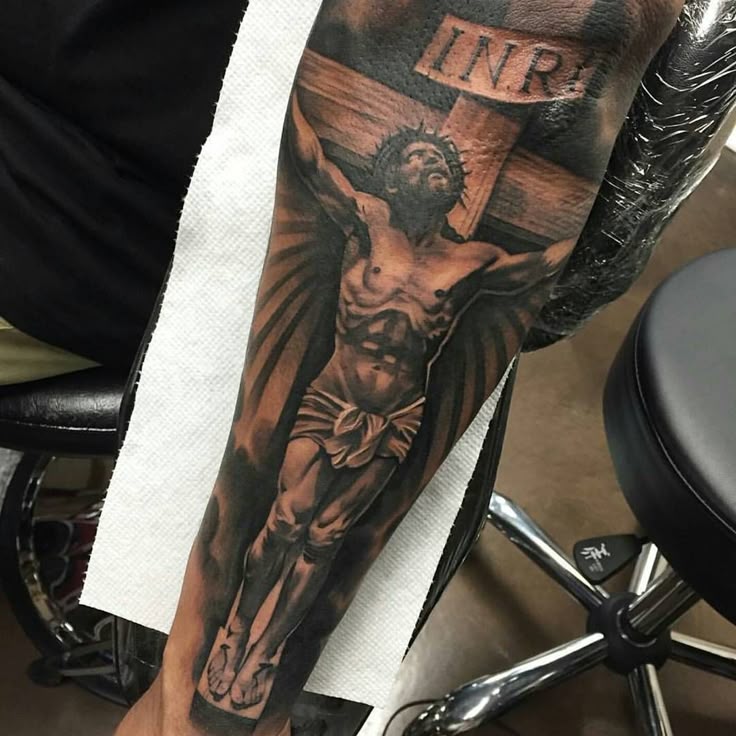 65 Uplifting Christian Tattoo Ideas - Spiritual Body Art for Everyone Check  more at http://tattoo-journal.com/best-christian-tattoo-designs-meaning/