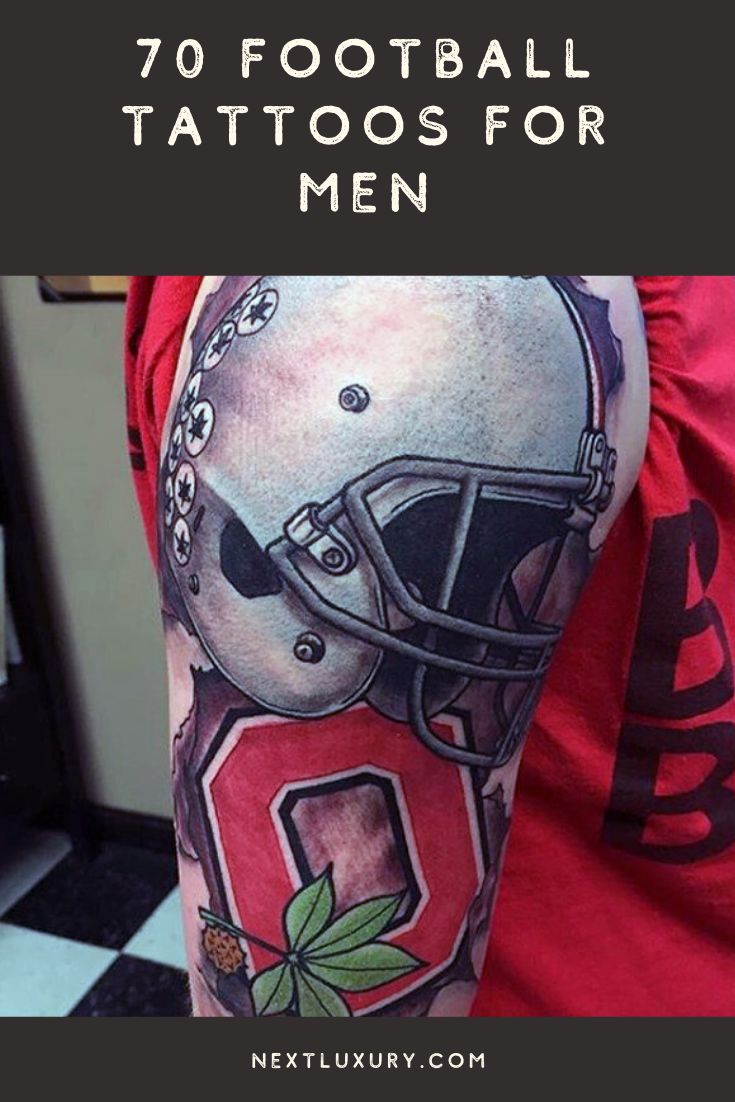 70 Football Tattoos For Men - NFL Ink Design Ideas
