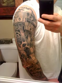 9 Tattoos ideas | tattoos, mechanic tattoo, biomechanical tattoo