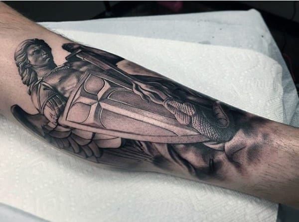 73 Amazing St Michael Tattoo Designs for Men