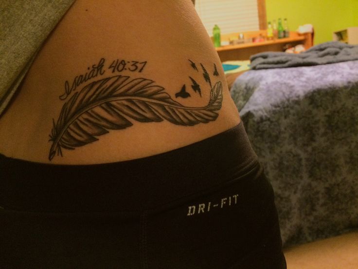 First tattoo and I am in love with it! ~Isaiah 40:31