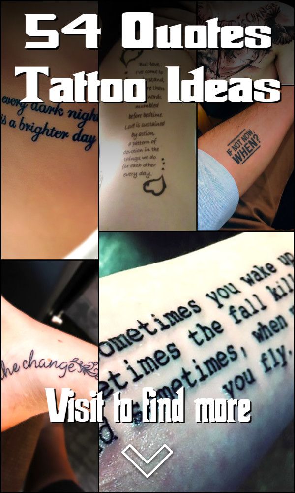 53 Quotes Tattoo Ideas