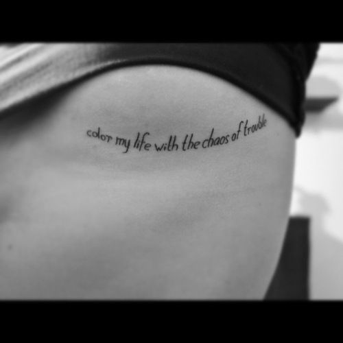 From Chaos Comes Clarity Tattoo