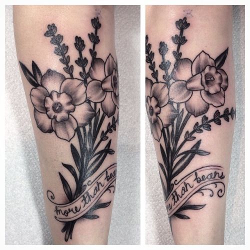 Daffodil tattoo, Time tattoos, Tattoos