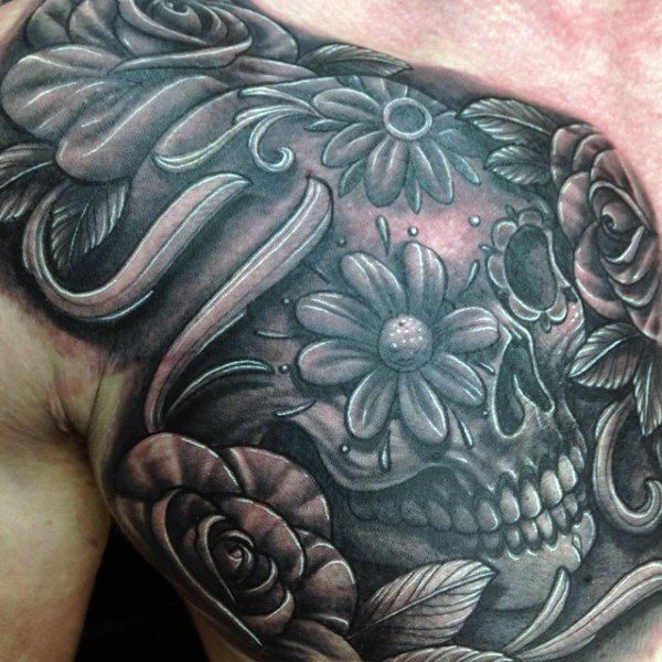 100 Stunning Sugar Skull Tattoo Designs for Men