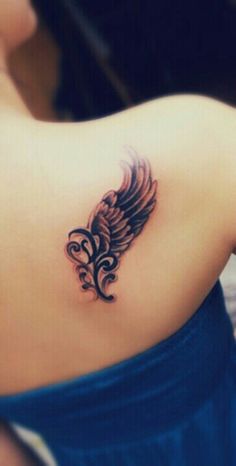 56 Angel wings tattoo ideas | wings tattoo, angel wings tattoo, memorial  tattoos