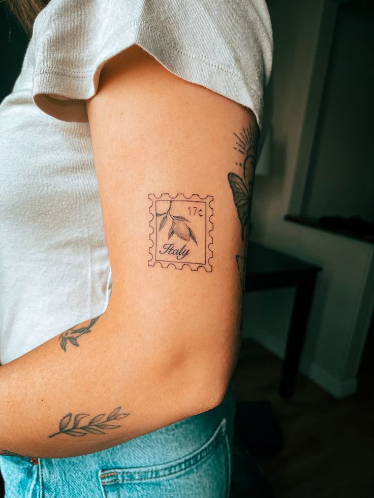 Italy Stamp Tattoo