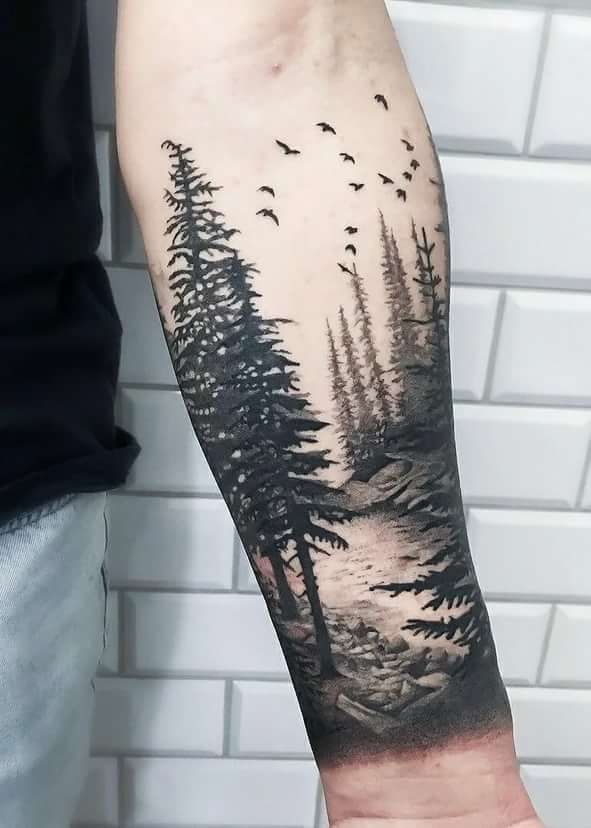 240+ Most Beautiful Forest Tattoos Designs (2024) Jungle Ink Inspiration