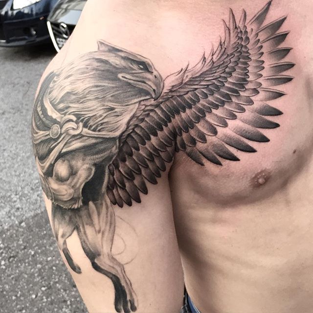 Griffin tattoo, Sleeve tattoos, Eagle tattoos