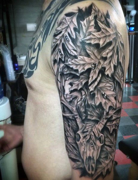 69 Splendid Hunting Tattoos for Men