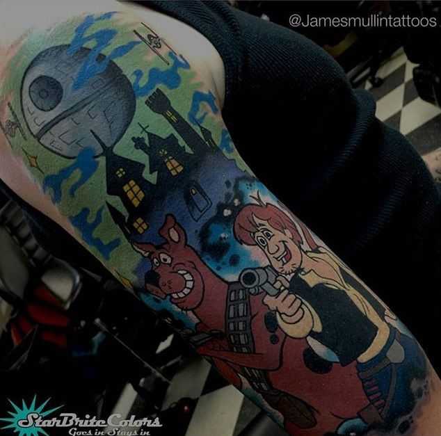 Scooby-doo + Star wars | tattoo