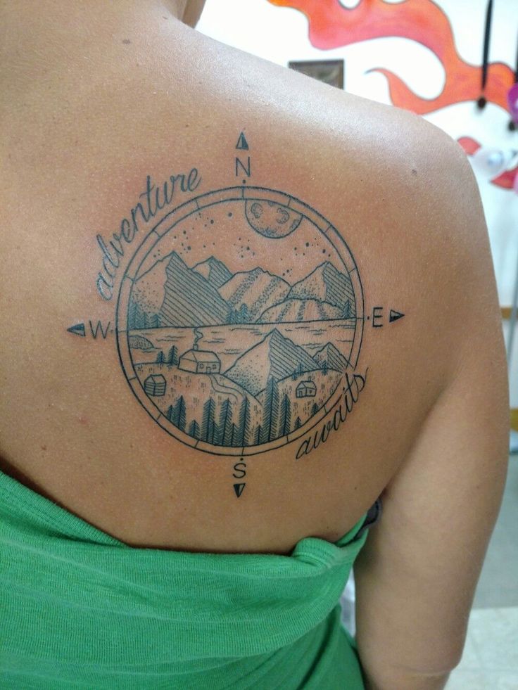 75+ Awesome Hiking Tattoos For Men & Women Who Love The Ourdoors