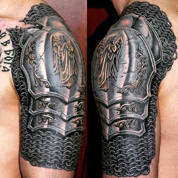 45+ Armor Tattoo Ideas - Tats 'n' Rings