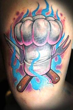 Discover 30 Chef Tattoos and Culinary Tattoos Ideas | food tattoos, skull  with chef hat tattoo, kitchen tattoo ideas chef and more