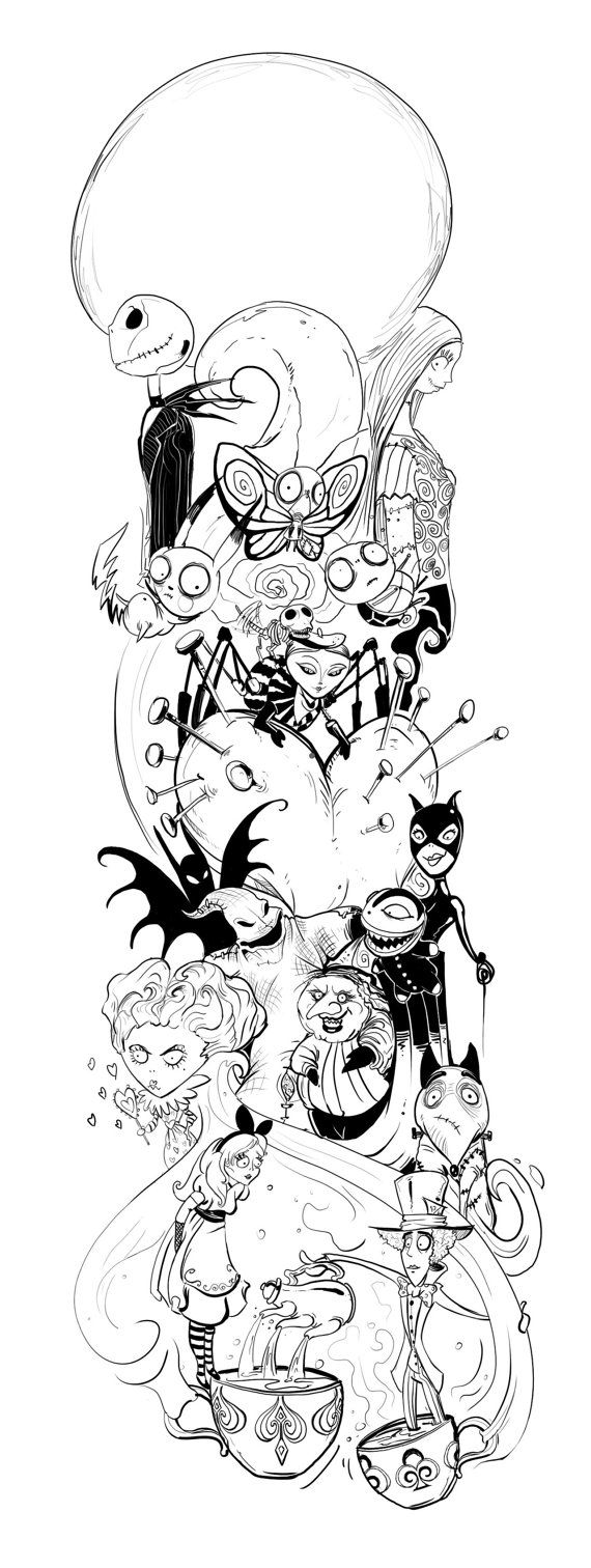 130 Best Tim Burton tattoo ideas | tim burton, tim burton tattoo, tim burton  movie