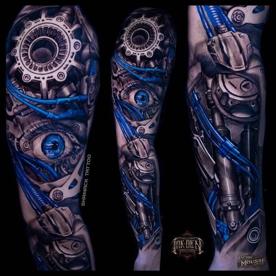 Pin by Veronica Andrews on tattoo ideas | Biomechanical tattoo, Mechanic tattoo, Biomechanical tattoo design