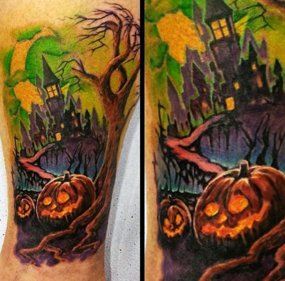 80 Halloween Tattoo Designs for Men