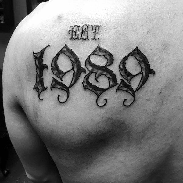 63 Amazing Number Tattoos for Men | Number tattoos, Tattoos with meaning, Tattoos for guys