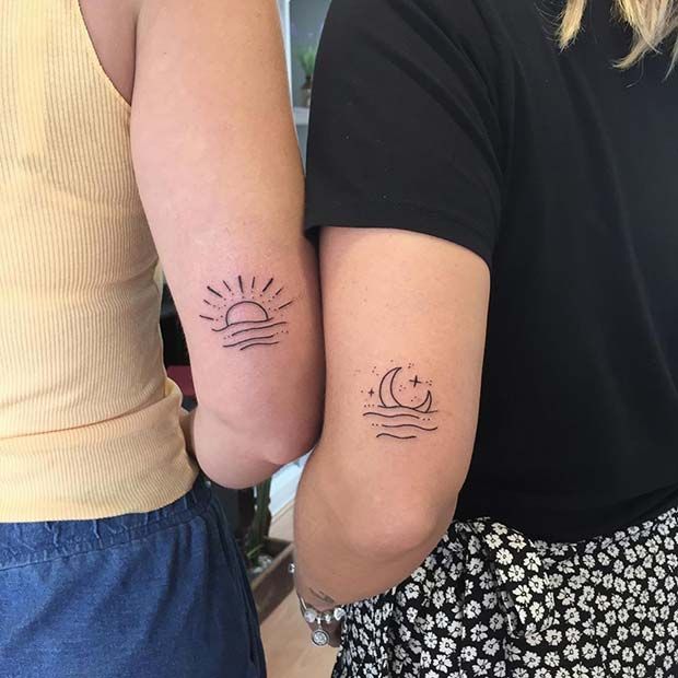 63 Most Beautiful Sun and Moon Tattoo Ideas