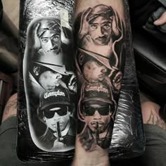 Discover 16 Leg Sleeve and Tupac Tattoo Ideas | eminem portrait tattoo,  gangsta rapper, straight outta compton and more