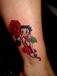 Discover 17 Betty Boop Tattoos and Betty Boop On Motorcycle Tattoo Ideas |  zombie betty boop tattoo, betty boop ankle tattoo, fine line betty boop  tattoo and more