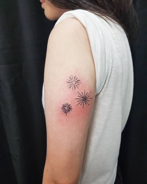 Discover 10 Firework Tattoo and Minimalist Firework Tattoo Ideas | dainty firework tattoo, mini firework tattoo, firework tattoo black and white and more