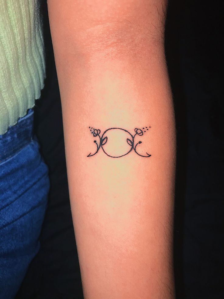 Triple moon goddess tattoo