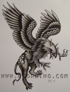 Discover 37 Griffin Tattoos and Gryphon Tattoo Ideas | celtic griffin tattoo,  black and white griffin design, unique griffin tattoo ideas and more