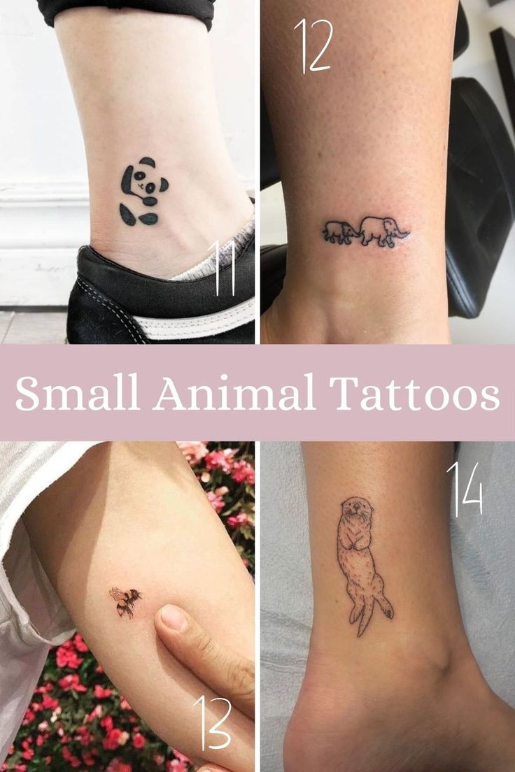 29 Adorably Cute Animal Tattoos + Ideas
