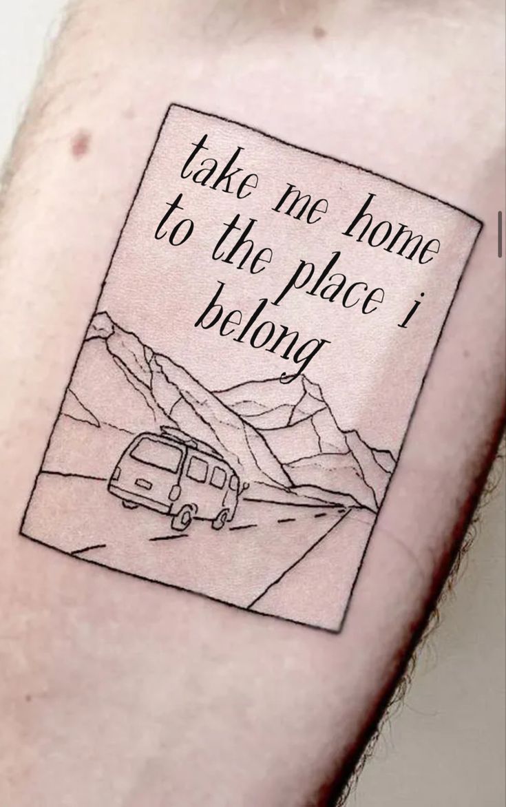 Country Roads Tattoo