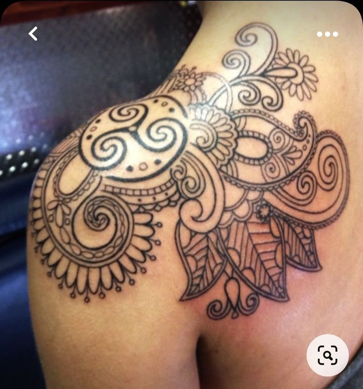 Pin by Jen on *Tattoos* | Shoulder tattoos for women, Shoulder tattoo, Paisley tattoos