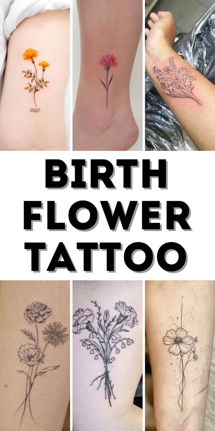 Unique Birth Flower Tattoo Ideas for Every Month: Elegant, Dainty, and  Personalized Designs