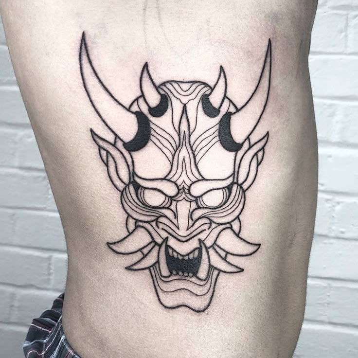 60+ Oni Mask Tattoo Ideas & Trending Drawings - AI Tattoo Lab