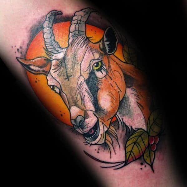 100 Goat Tattoo Designs for Men | Tattoo designs men, Traditional tattoo,  Skull tattoos