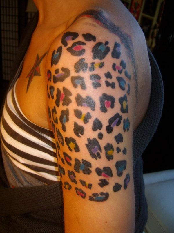 Leopard Print on Arm - Cute Cheetah Print Tattoo Ideas,  http://hative.com/cute-cheetah-print-tattoo-ideas/,