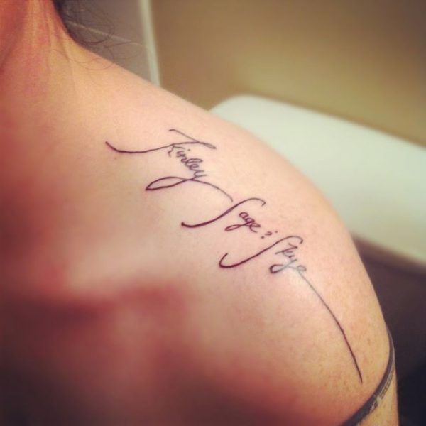 100+ Beautiful Kids Name Tattoos - Designs and Ideas - Tattoo Me Now