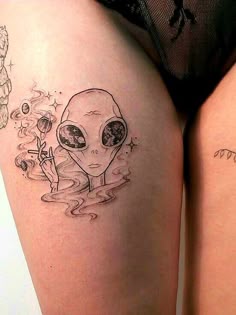 Alien tattoo: Discover 95 UFO/ Alien Tattoo ideas on this Pinterest board | ufo  tattoo, tattoos and more