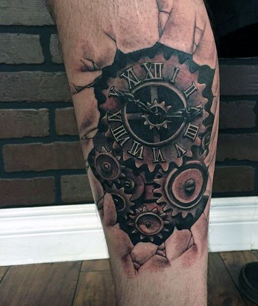80 Clock Tattoo Designs for Men